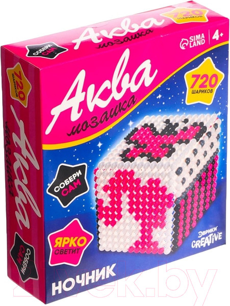 Изображение товара Развивающая игра Эврики Аквамозаика. Куколка. Ночник / 9900636