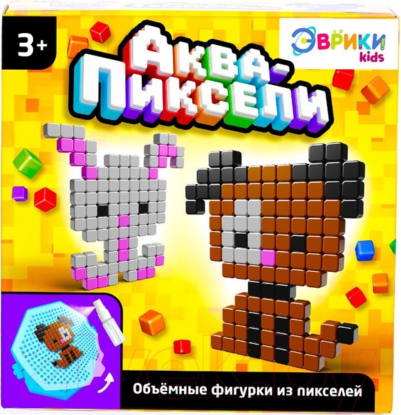 Изображение товара Развивающая игра Эврики Аквапиксели. Зверята / 3686461