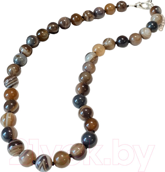 Изображение товара Бусы Wolves Агат 3030 (серый)