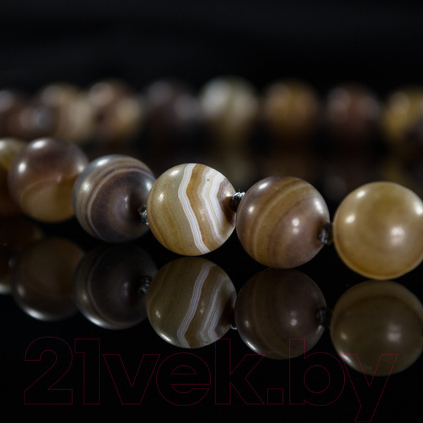 Изображение товара Бусы Wolves Агат 3030 (серый)