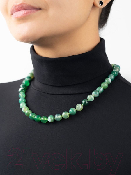 Изображение товара Бусы Wolves Агат 3032 (зеленый)