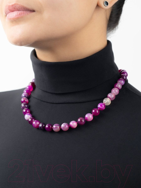 Изображение товара Бусы Wolves Агат 3033 (розовый)