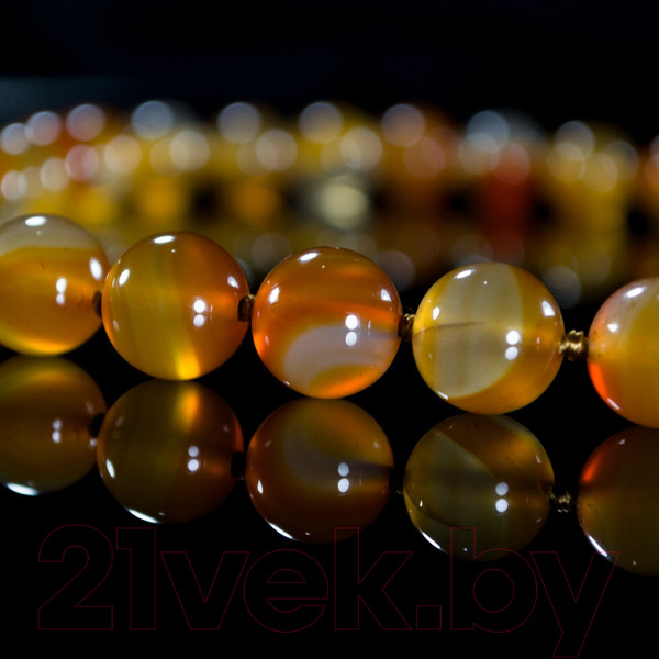 Изображение товара Бусы Wolves Агат 3035 (желтый)