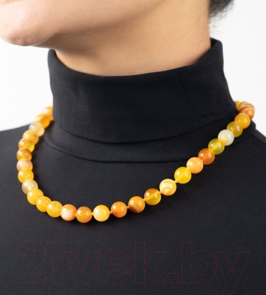 Изображение товара Бусы Wolves Агат 3035 (желтый)