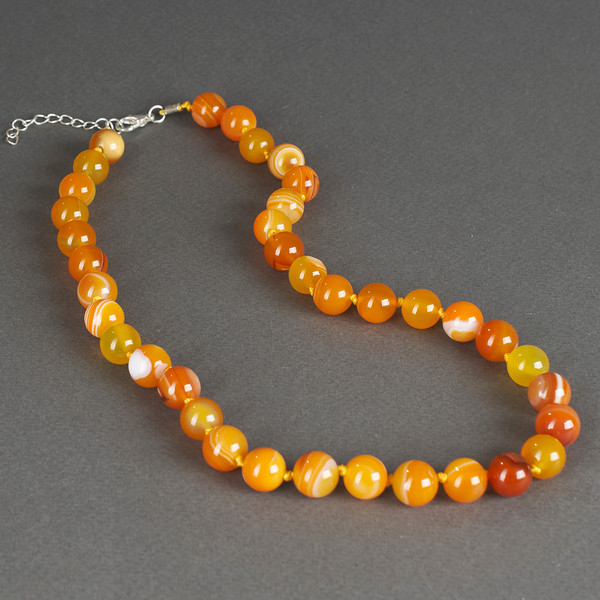 Изображение товара Бусы Wolves Агат 3035 (желтый)