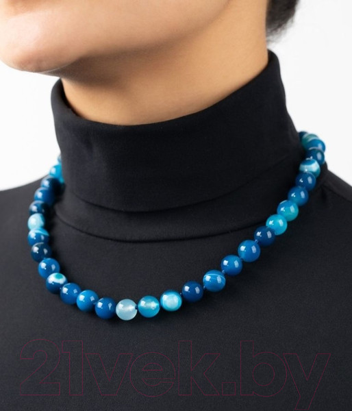 Изображение товара Бусы Wolves Агат 3036 (синий)