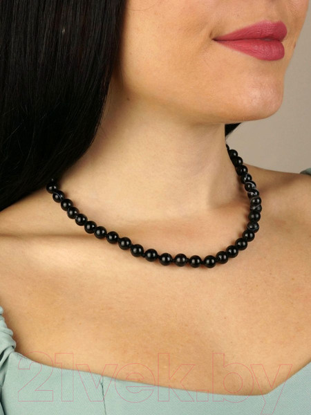 Изображение товара Бусы Wolves Агат 3038 (черный)