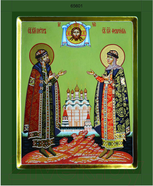 Изображение товара Набор алмазной вышивки Феникс+ Петр и Феврония / 65619