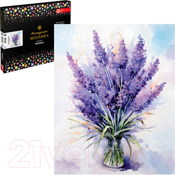 Изображение товара Набор алмазной вышивки Феникс+ Букет лаванды / 65622