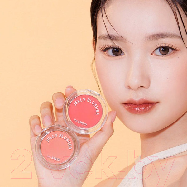 Изображение товара Румяна The Saem Jelly Blusher CR01 Peach Crush