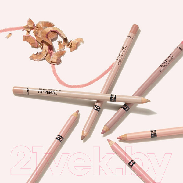 Изображение товара Карандаш для губ The Saem Cover Perfection Lip Pencil 03 Peach