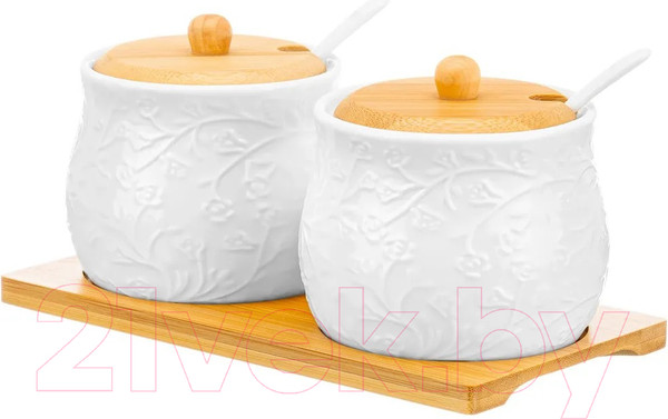 Изображение товара Набор емкостей для хранения Elan Gallery Веточки-цветочки / 950288