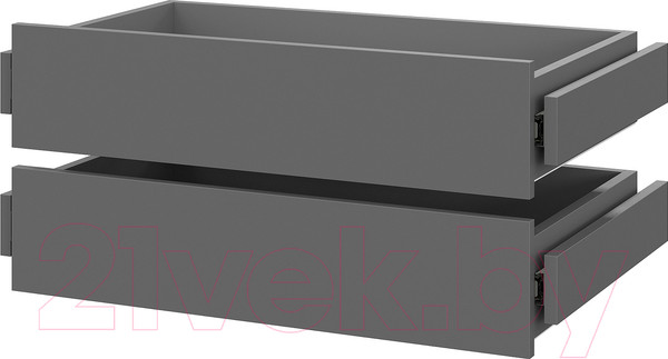 Изображение товара Комплект выдвижных ящиков Mio Tesoro ШК 5 800/1200/1600 (2шт, графит серый)