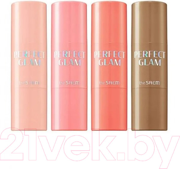 Изображение товара Румяна The Saem Perfect Glam Stick Blusher WH01 Aurora Wave