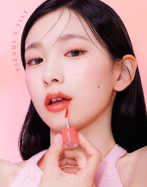 Изображение товара Тинт для губ The Saem Saemmy's Ade Shot Tint 02 Peach Oolong