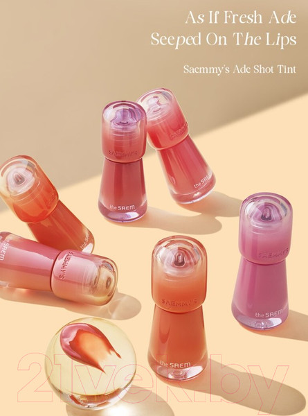 Изображение товара Тинт для губ The Saem Saemmy's Ade Shot Tint 02 Peach Oolong