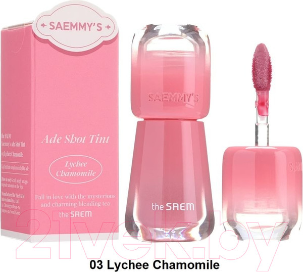 Изображение товара Тинт для губ The Saem Saemmy's Ade Shot Tint 03 Lychee Chamomile