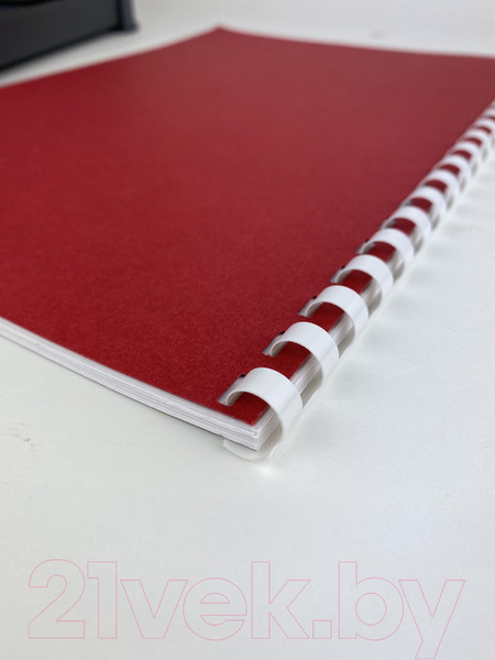 Изображение товара Пружины для переплета Гелеос BCA4-32WB 32мм (белый/черный)