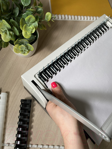 Изображение товара Пружины для переплета Гелеос BCA4-32WB 32мм (белый/черный)