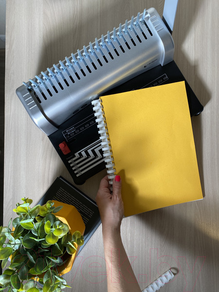 Изображение товара Пружины для переплета Гелеос BCA4-32WB 32мм (белый/черный)