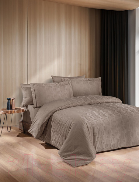 Изображение товара Комплект постельного белья DO&CO Norel / 12169 (коричневый)