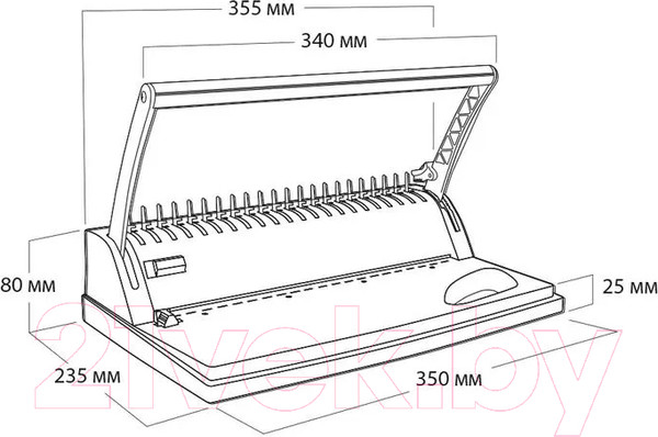 Изображение товара Брошюровщик Гелеос БП-9+ / БП9пбб (бирюзовый/белый)