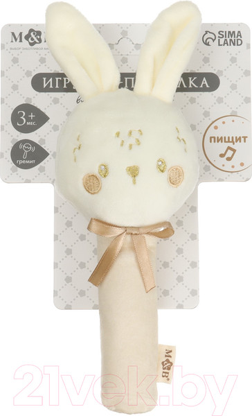 Изображение товара Развивающая игрушка Mum&Baby Пищалка. Зайка / 9843934
