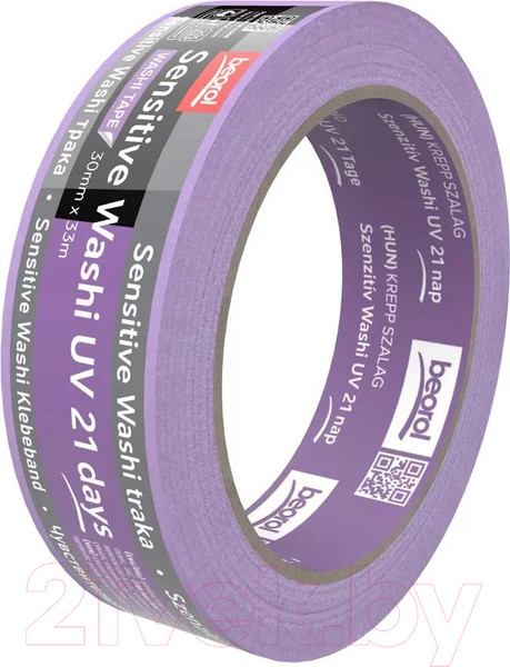Изображение товара Лента малярная Beorol Brutal 21 день UV Washi Paper 30мм/33м