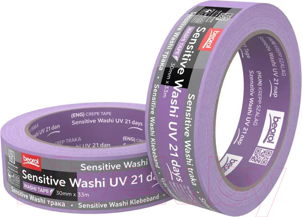 Изображение товара Лента малярная Beorol Brutal 21 день UV Washi Paper 30мм/33м
