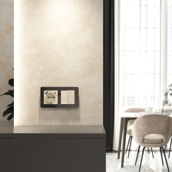 Изображение товара Розетка Werkel W1171743 (айвори акрил)