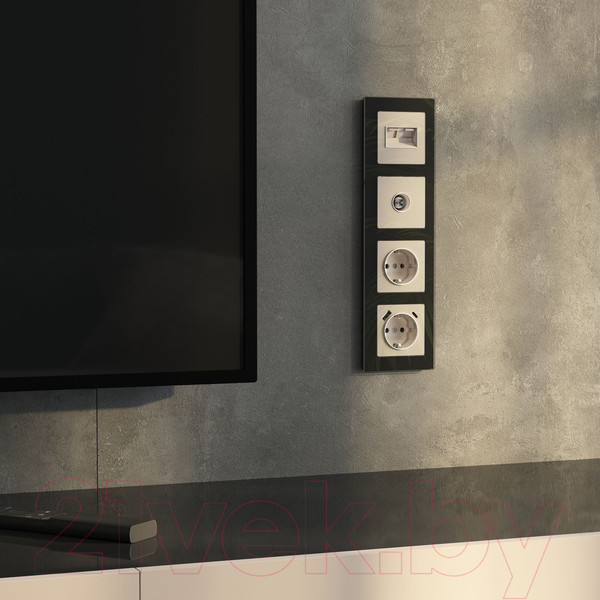 Изображение товара Розетка Werkel W1183043 (айвори акрил)