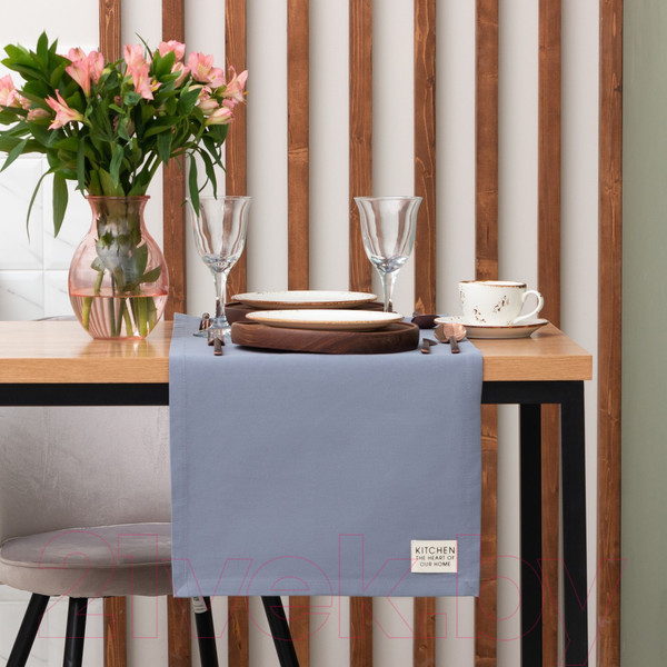 Изображение товара Дорожка на стол Этель Kitchen / 7865978 (40x150, синий)