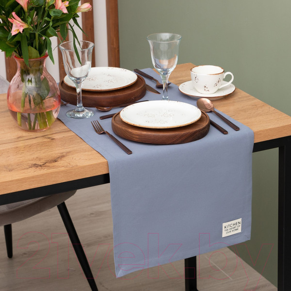 Изображение товара Дорожка на стол Этель Kitchen / 7865978 (40x150, синий)