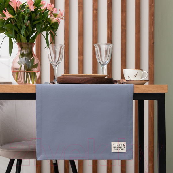 Изображение товара Дорожка на стол Этель Kitchen / 7865978 (40x150, синий)