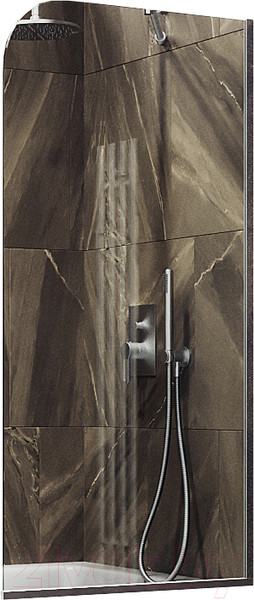 Изображение товара Стеклянная шторка для ванны MaybahGlass MGV-131-5у (прозрачное стекло/хром матовый)