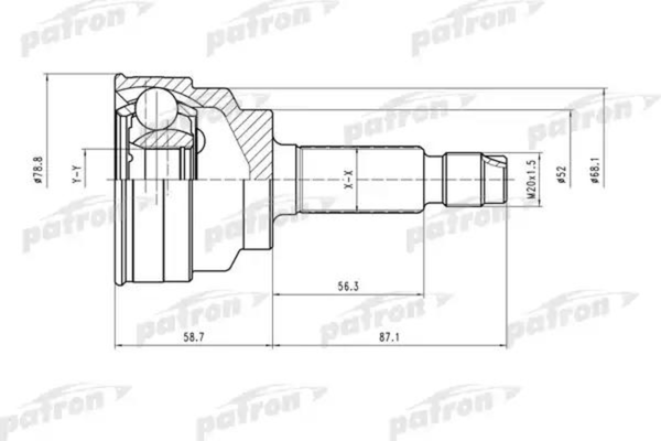 Изображение товара ШРУС Patron PCV1518