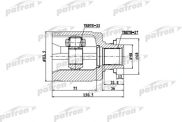 Изображение товара ШРУС Patron PCV4013