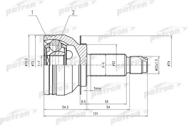 Изображение товара ШРУС Patron PCV4042