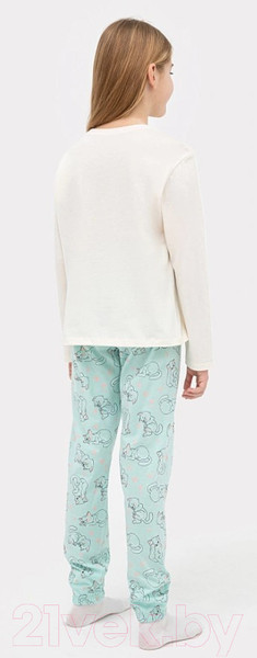 Изображение товара Пижама детская Mark Formelle 567740 (р.110-56, молочный/котики на цвете иней)