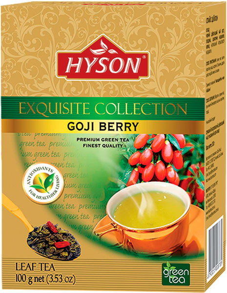 Изображение товара Чай листовой Hyson Ягода Годжи зеленый байховый (100г)