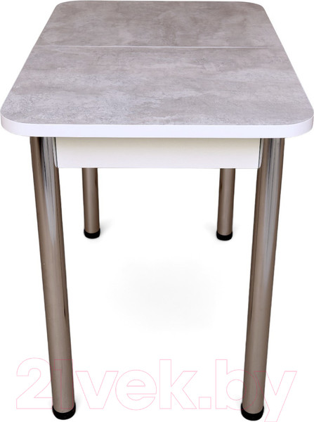 Изображение товара Обеденный стол СВД Юнио 100-130x60 / 051.П16.Х (бетон/хром)