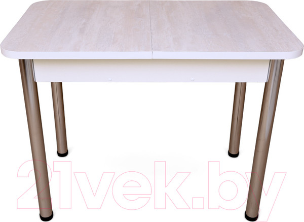 Изображение товара Обеденный стол СВД Юнио 110-140x70 / 052.П17.Х (ледяное дерево/хром)