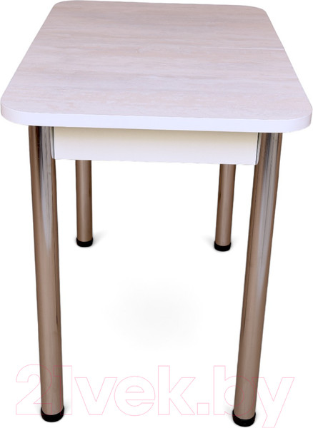 Изображение товара Обеденный стол СВД Юнио 110-140x70 / 052.П17.Х (ледяное дерево/хром)