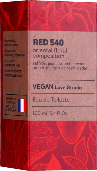 Изображение товара Туалетная вода Delta Parfum Vegan Love Studio Red 540 (100мл)