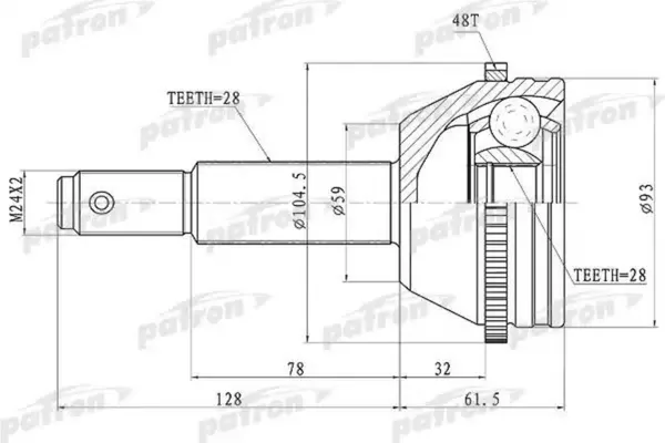 Изображение товара ШРУС Patron PCV1674