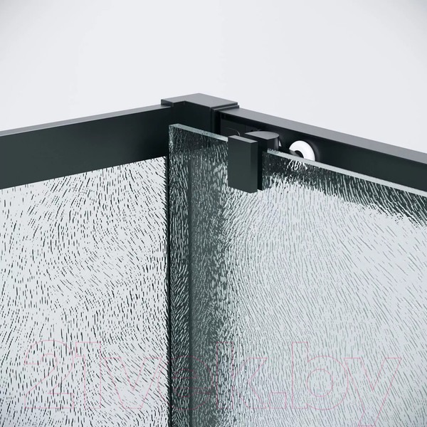Изображение товара Душевая стенка Grossman Cosmo 70x195 / 200.K33.02.70.21.02 (черный матовый/стекло шиншилла)
