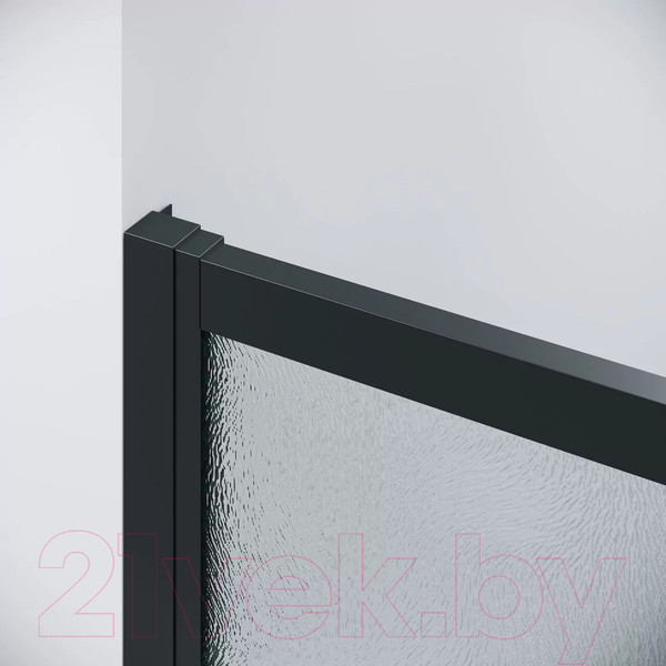Изображение товара Душевая стенка Grossman Cosmo 70x195 / 200.K33.02.70.21.02 (черный матовый/стекло шиншилла)