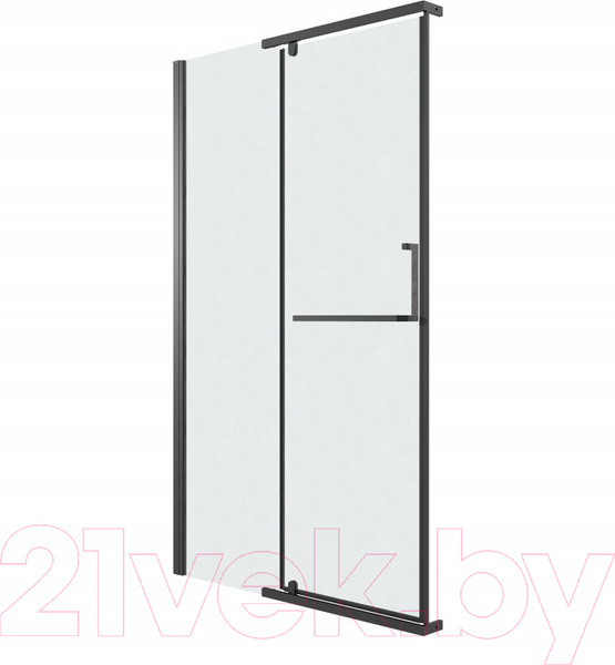 Изображение товара Душевая дверь Grossman Pragma 100.K33.03.100.21.02 100x195 (черный матовый/стекло шиншилла)