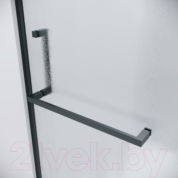 Изображение товара Душевая дверь Grossman Pragma 100.K33.03.100.21.02 100x195 (черный матовый/стекло шиншилла)