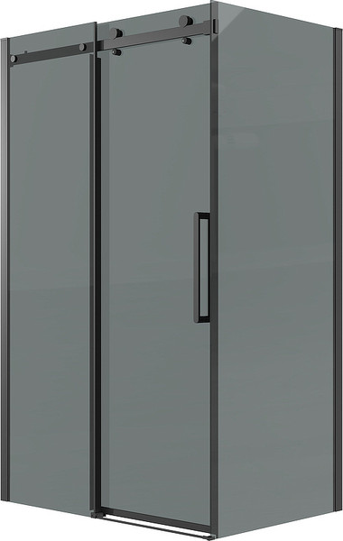 Изображение товара Душевая стенка Grossman Classic 200.K33.04.80.21.10 80x195 (черный матовый/стекло тонированное)